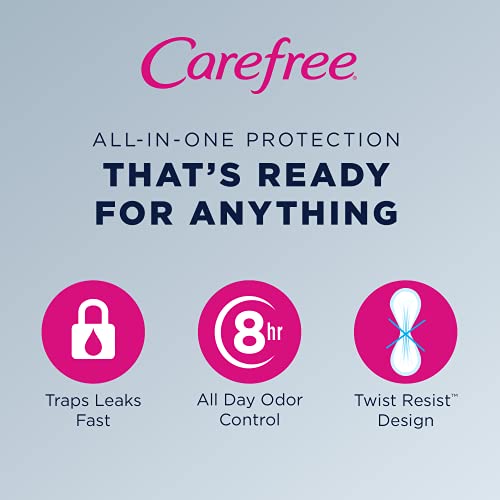 Carefree Acti-Fresh Thong Panty Liner Unscented, Regular, 49ct (Pack of 4) - Image 3