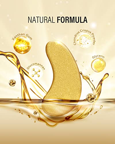 Maskiss 30-Pairs 24K Gold Under Eye Patches, Eye Mask, Eye Patches for Puffy Eyes, Eye Masks for Dark Circles and Puffiness, Collagen Skin Care Products - Image 6