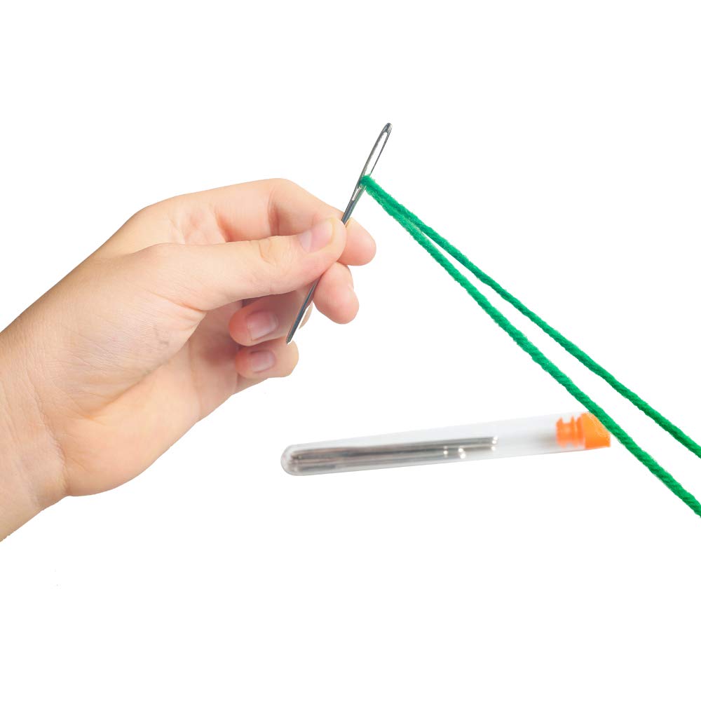Hekisn Large-Eye Blunt Needles, Stainless Steel Yarn Knitting Needles, Sewing Needles, Crafting Knitting Weaving Stringing Needles,Perfect for Finishing Off Crochet Projects (9 Pieces) - Image 6
