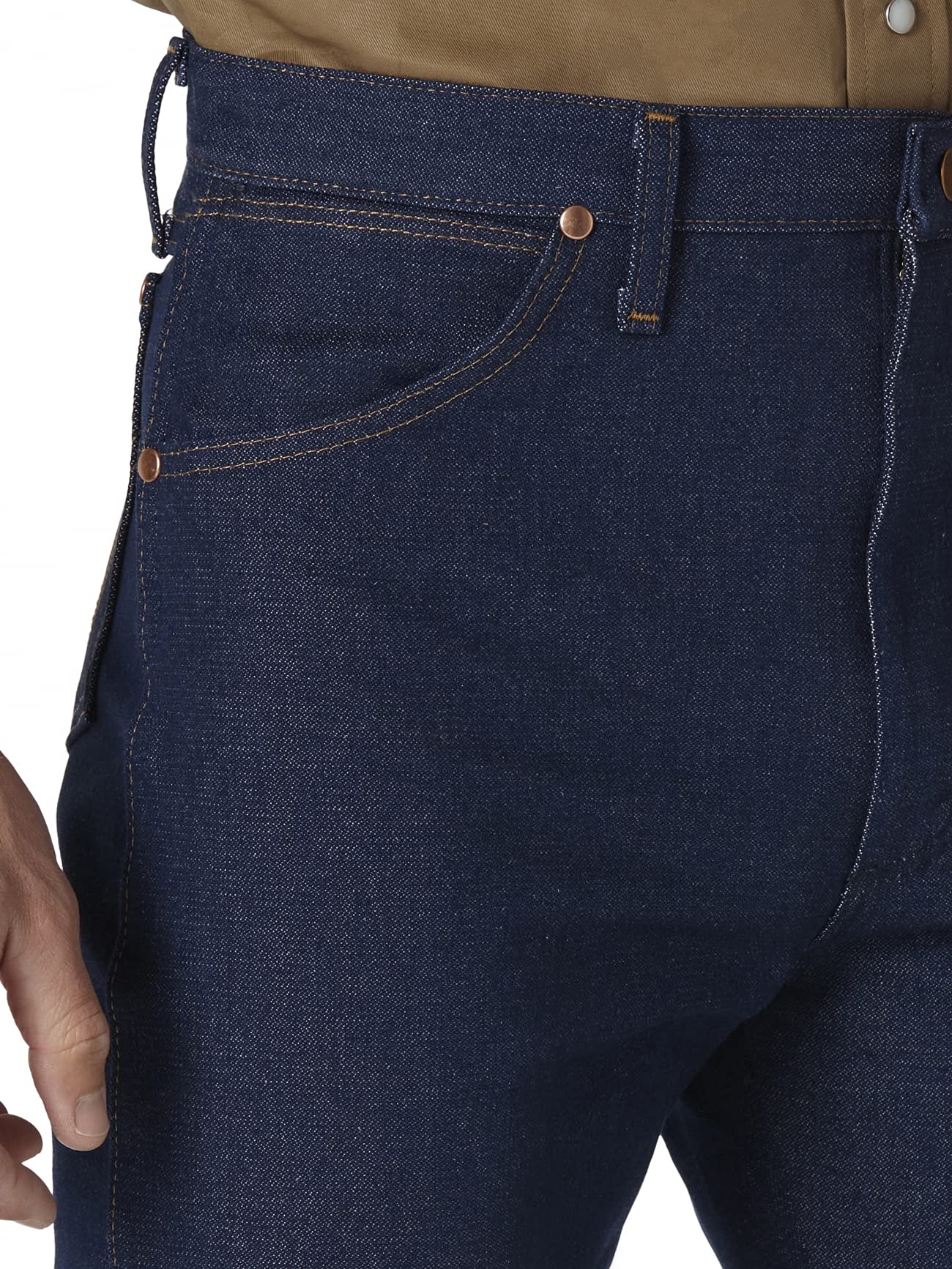 Wrangler Men's 13MWZ Cowboy Cut Original Fit Jean, Rigid Indigo, 36W x 32L - Image 4